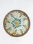Mavi Sarı Çiçek Rattan Supla/dekoratif Tepsi 30CM 2