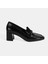 Kadın Siyah Kroko Baskılı Topuklu Rugan Loafer 2