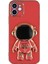 iPhone 12 Astronot Gizli Ayaklı Galvanik Yumuşak Tpu Telefon Kılıfı (Yurt Dışından) 1