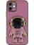 iPhone 12 Astronot Gizli Ayaklı Galvanik Yumuşak Tpu Telefon Kılıfı (Yurt Dışından) 1