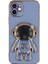 iPhone 12 Astronot Gizli Ayaklı Galvanik Yumuşak Tpu Telefon Kılıfı (Yurt Dışından) 1