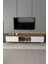Siesta Modern Tv Ünitesi Atlantik Çam | Beyaz | 2 Kapaklı | 1 Raflı | Ahşap Ayaklı 150 cm 1