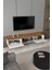 Siesta Modern Tv Ünitesi Atlantik Çam | Beyaz | 2 Kapaklı | 1 Raflı | Ahşap Ayaklı 150 cm 2