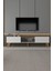 Siesta Modern Tv Ünitesi Atlantik Çam | Beyaz | 2 Kapaklı | 1 Raflı | Ahşap Ayaklı 150 cm 6