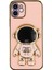 iPhone 12 Astronot Gizli Ayaklı Galvanik Yumuşak Tpu Telefon Kılıfı (Yurt Dışından) 1