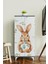 Pretty Rabit 3 Raflı Çocuk Odası Dolabı Çok Amaçlı Baskılı Oyuncak Dolabı 3