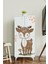 Little fawn 3 Raflı Çocuk Odası Dolabı Çok Amaçlı Baskılı Oyuncak Dolabı 3
