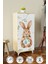 Pretty Rabit 3 Raflı Çocuk Odası Dolabı Çok Amaçlı Baskılı Oyuncak Dolabı 1