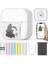 Mini Taşınabilir Yazıcı: 5 Rulo Kağıtlı Bluetooth Kablosuz Cep Mürekkepsiz Termal Yazıcı Etiket Yapıcı (Yurt Dışından) 2