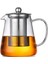 Paslanmaz Çelik Çaydanlıklı Isıtılabilir Cam Çaydanlık Çiçek Çaydanlık Çaydanlık Demlik Seti Puer Oolong Çaydanlık 950ML (Yurt Dışından) 2
