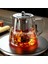 Paslanmaz Çelik Çaydanlıklı Isıtılabilir Cam Çaydanlık Çiçek Çaydanlık Çaydanlık Demlik Seti Puer Oolong Çaydanlık 950ML (Yurt Dışından) 5