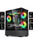 Intense Siyah 500W 80P Tuş Kontrollü Rgb 5X120MM Fanlı Özel Tak Çıkar Vidasız Kapaklar MATX Gaming Kasa 2