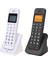 D1018 Iş Ofis Ev El Tipi Dijital Kablosuz Telefon LCD Ekranlı Sabit Sinyalli Ab Fişi Beyaz (Yurt Dışından) 3