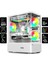 Intense Beyaz 600W 80P Tuş Kontrol Rgb 5X120MM Fan Özel Tak Çıkar Vidasız Kapaklar MATX Gaming Kasa 2