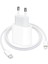 Apple iPhone 11-12-13-14 Pro Promax Uyumlu 18W Hızlı Şarj Cihazı ve 1 Metre USB C Lightning Şarj Kablosu Set 3