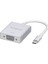 Usbc VGA Adaptörü USB 3.1 Tip C Erkek Kadın VGA Dönüştürücü Kablo 1080 P Fhd MacBook 12 Inç Chromebook Piksel Lumia 950XL (Yurt Dışından) 1