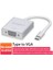 Usbc VGA Adaptörü USB 3.1 Tip C Erkek Kadın VGA Dönüştürücü Kablo 1080 P Fhd MacBook 12 Inç Chromebook Piksel Lumia 950XL (Yurt Dışından) 2