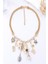 Metal Kelebek ve Çiçekli Çoklu Charmlı Kolye 4