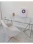 Drec Gold Metal Cam Çalışma Masası 1