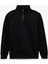 Dokulu Uzun Kollu Yarım Fermuarlı Sweatshirt 1