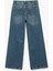 Standart Bel Regular Fit Geniş Paça Bağcıklı Jean Pantolon - Wide Leg Jeans 2