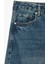 Standart Bel Regular Fit Geniş Paça Bağcıklı Jean Pantolon - Wide Leg Jeans 3