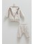 Bebek 3'lü Mevsimlik Takım Kapüşonlu Sweatshirt + Body + Pantolon (3-18 Ay) 1