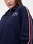 Kadın Lacivert Fransız Havlu Kumaş Varsity Koşu Ceketi 3