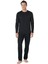 5640 Erkek Triko Sabahlıklı 5'li Pijama Takım-Siyah 3