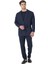 5640 Erkek Triko Sabahlıklı 5'li Pijama Takım-Lacivert 2