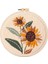 Tulip Ayçiçeği Yumruğu Needlerug Yumruk Kiti En Talimatları Iplik Iplik Iplik Dıy Hediye Için Damgalı Bez Kalem: C2/boyut: 20 cm Hoop ile (Yurt Dışından) 1