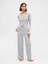 Kadın Gri Mini Rib Pj Hırka 3