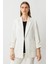 Torba Cepli Kolu Katlı Ceket Ekru 04530 1