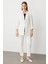 Torba Cepli Kolu Katlı Ceket Ekru 04530 2