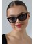 Kadın Siyah Cat Eyes UV400 Güneş Gözlüğü 23006 C2 Açık Renk 2