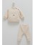 Bebek Waffle Kumaş 2'li Takım(Sweatshirt ve Pantolon Takımı) Rahat ve Şık (1-12 Ay) 1