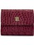 Kadın Hakiki Deri Bordo Cüzdan 301 Ece Bn Cuzdan Y24 Bordo Kroko 1