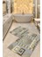 Gri-Gold kaymaz Taban banyo Paspas O-1349-1 1