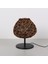 Mylamp Afrika 25X30 Cm. Rattan Masa Lambası (Siyahayaklı) 1