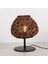 Mylamp Afrika 25X30 Cm. Rattan Masa Lambası (Siyahayaklı) 4