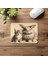 Krem Zemin Üzerine Ikili Hayvan Figürü - 19X23 cm 2 mm Dikdörtgen Ithal Baskılı Mouse Pad 4
