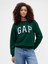 Kadın Koyu Yeşil Relaxed Gap Logo Sweatshirt 1