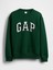 Kadın Koyu Yeşil Relaxed Gap Logo Sweatshirt 2