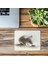 Gri Vinyet Zeminli Fare Portresi Mousepad - 19X23 cm 2 mm Dikdörtgen Ithal Baskılı Mouse Pad 3