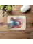 Bej Zemin Üzerine Minimal Çember Tasarımı - 19X23 cm 2 mm Dikdörtgen Ithal Baskılı Mouse Pad 4