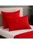 Kırmızı Yastık Kılıfı Pamuk Kumaş Kapaklı (2 Adet) 50 x 70 cm 1