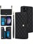 Samsung Galaxy S22 Leather Flip Magnetic Clasp Kickstand Heavy Duty Protective Wallet Phone Case With Card Holder Crossbody Long Wrist Strap (Yurt Dışından) 1