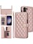 Samsung Galaxy S22 Leather Flip Magnetic Clasp Kickstand Heavy Duty Protective Wallet Phone Case With Card Holder Crossbody Long Wrist Strap (Yurt Dışından) 1
