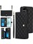 iPhone 16 Plus Leather Flip Magnetic Clasp Kickstand Heavy Duty Protective Wallet Phone Case With Card Holder Crossbody Long Wrist Strap (Yurt Dışından) 1