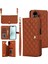 iPhone 16 Plus Leather Flip Magnetic Clasp Kickstand Heavy Duty Protective Wallet Phone Case With Card Holder Crossbody Long Wrist Strap (Yurt Dışından) 1